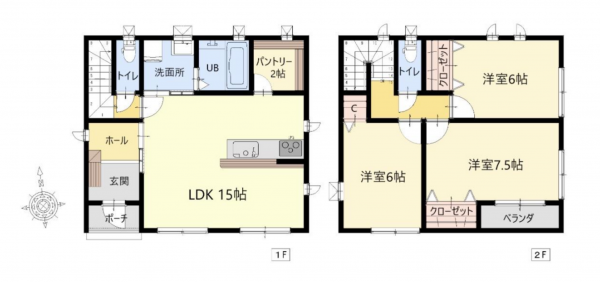 岡山市北区庭瀬、中古一戸建ての間取り画像です