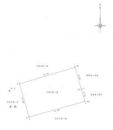 岡山市北区加茂、土地の間取り画像です