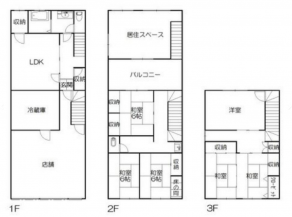 岡山市北区表町、収益物件/店舗付住宅の画像です
