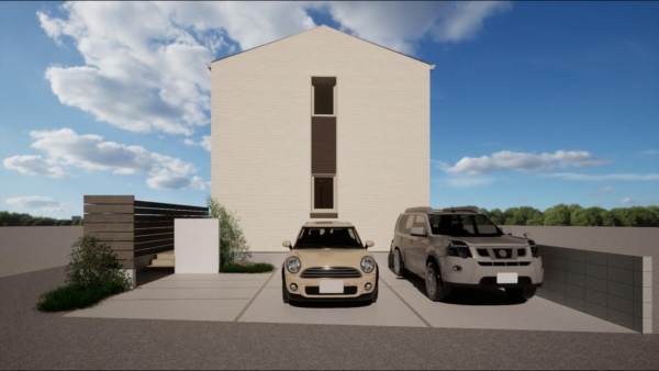 岡山市北区平田、新築一戸建ての画像です