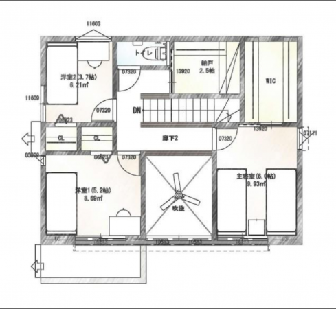 岡山市北区平田、新築一戸建ての画像です