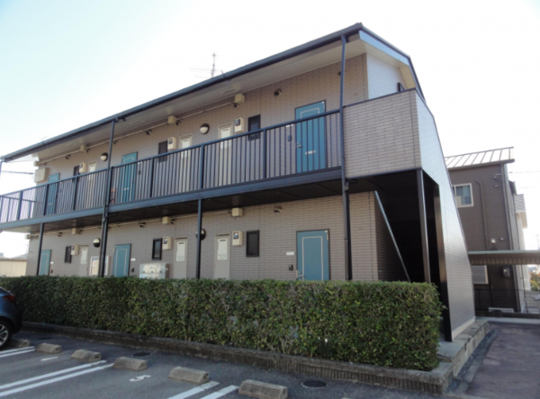 岡山市北区中仙道、収益物件/アパートの間取り画像です