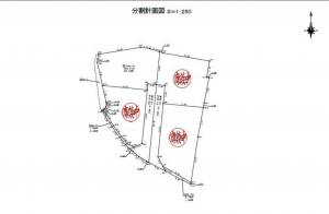 岡山市北区延友、土地の間取り画像です