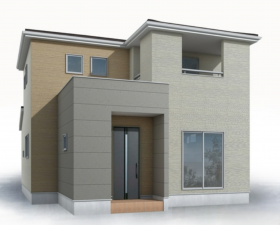 岡山市北区中撫川、新築一戸建ての画像です