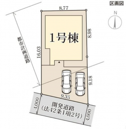 岡山市北区中撫川、新築一戸建ての画像です