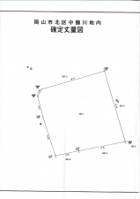 岡山市北区中撫川、土地の間取り画像です