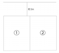 岡山市北区白石、土地の間取り画像です
