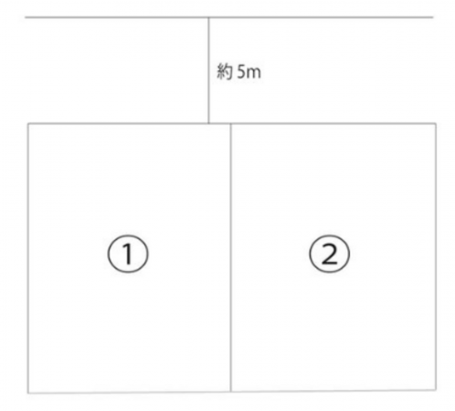 岡山市北区白石、土地の間取り画像です
