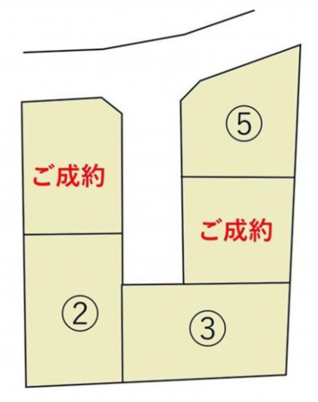 岡山市北区今保、土地の間取り画像です