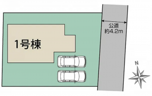 岡山市北区谷万成、新築一戸建ての画像です