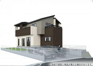 岡山市北区谷万成、新築一戸建ての画像です