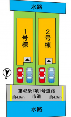 岡山市北区久米、新築一戸建ての画像です