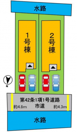 岡山市北区久米、新築一戸建ての画像です