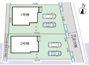 岡山市北区大安寺中町、新築一戸建ての画像です