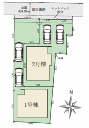 岡山市北区番町、新築一戸建ての画像です