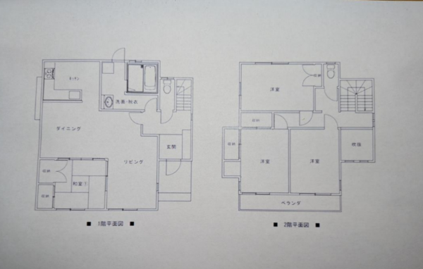 岡山市北区津高、中古一戸建ての間取り画像です