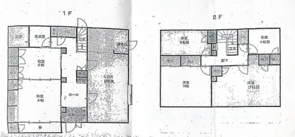 岡山市北区富原、中古一戸建ての間取り画像です