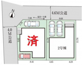 岡山市北区大元、新築一戸建ての画像です