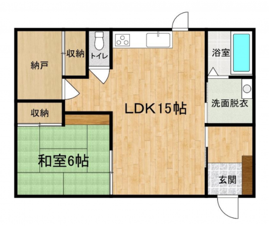 岡山市北区中原、中古一戸建ての間取り画像です