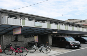 岡山市北区鹿田本町、収益物件/アパートの間取り画像です