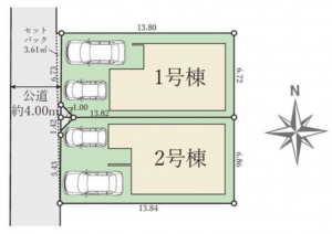 岡山市北区南方、新築一戸建ての画像です