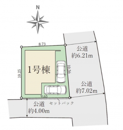 岡山市北区清輝橋、新築一戸建ての画像です