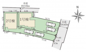 岡山市北区舟橋町、新築一戸建ての画像です