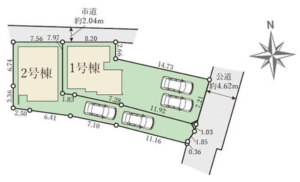 岡山市北区舟橋町、新築一戸建ての画像です