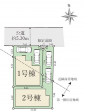 岡山市北区富町、新築一戸建ての画像です