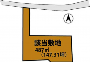 岡山市北区御津宇垣、土地の間取り画像です