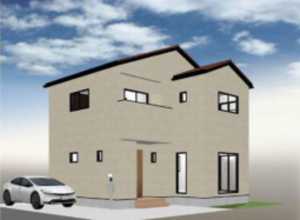 岡山市北区万成西町、新築一戸建ての画像です