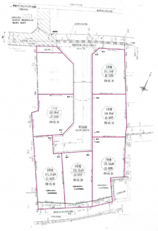 岡山市北区西辛川、土地の間取り画像です