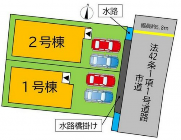 岡山市北区花尻あかね町、新築一戸建ての画像です
