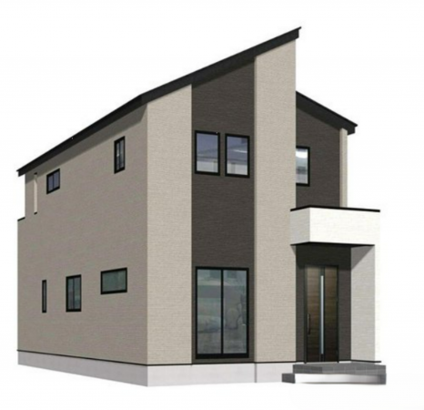 岡山市北区花尻あかね町、新築一戸建ての画像です