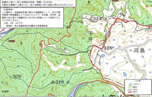 岡山市北区建部町角石谷、土地の画像です