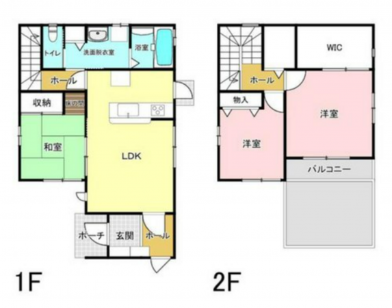 岡山市北区西之町、中古一戸建ての間取り画像です