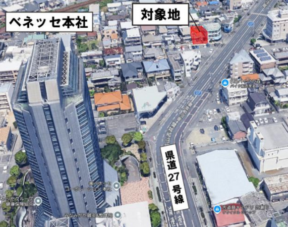 岡山市北区南方、土地の画像です