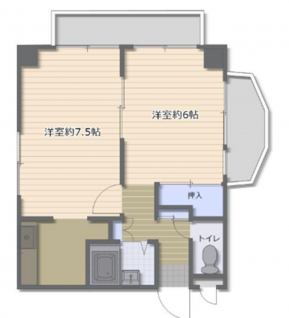 岡山市北区南中央町、収益物件/その他の間取り画像です