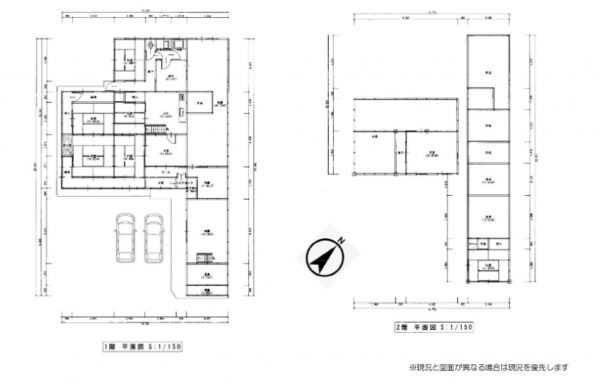 岡山市北区建部町川口、中古一戸建ての間取り画像です