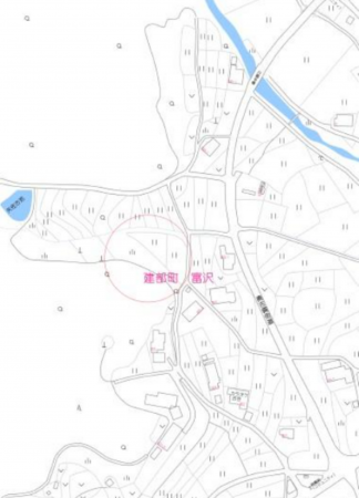 岡山市北区建部町富沢、土地の画像です