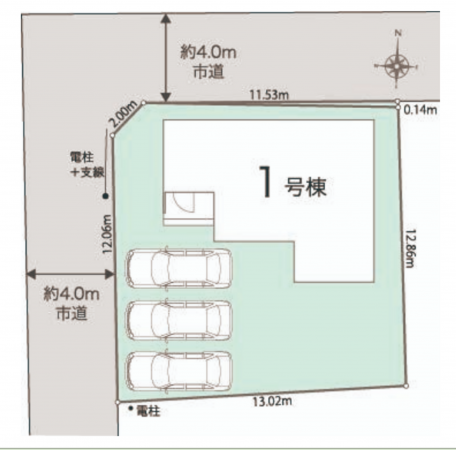 岡山市北区白石、新築一戸建ての画像です