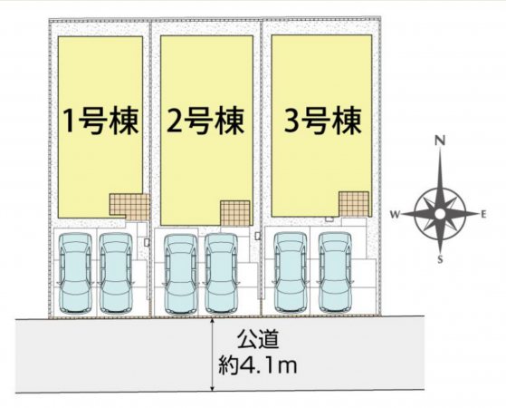 岡山市北区上中野、新築一戸建ての画像です