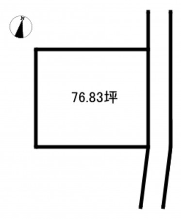 四日市市桜町、土地の間取り画像です