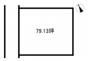 四日市市山之一色町、土地の間取り画像です