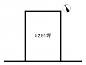 四日市市高見台、土地の間取り画像です