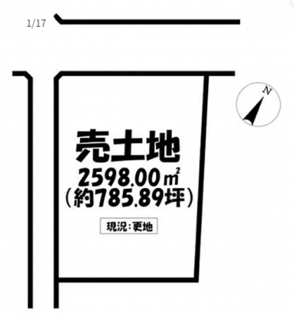 安城市福釜町、土地の画像です