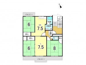 安城市緑町、マンションの間取り画像です