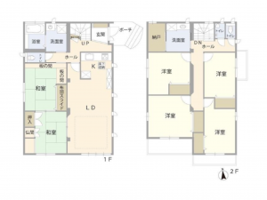 安城市安城町、中古一戸建ての間取り画像です