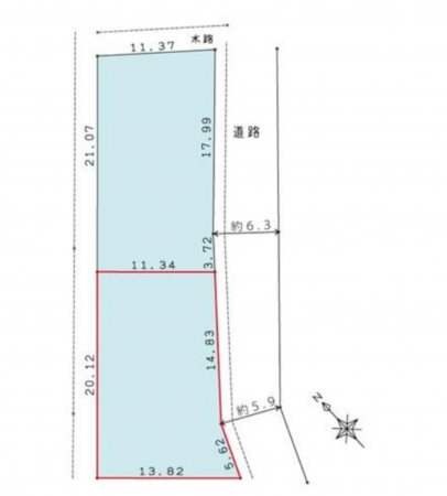 安城市横山町、土地の画像です