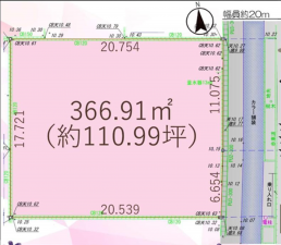 安城市桜井町、土地の画像です